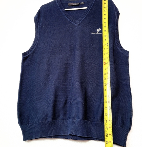 Greg Norman Blue Golf Sweater Vest Desert Springs Sleeveless Pullover Size L - Picture 5 of 7